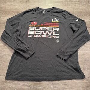 Nike Shirt Adult XL Buccaneers Liv Super Bowl NFL Football Champions Long Sleeve